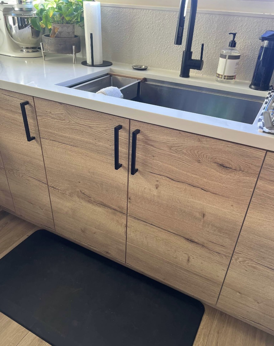 Cabinetry and sink