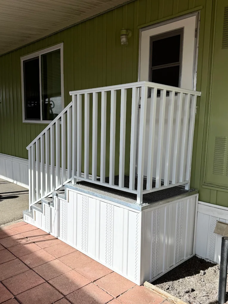 Raised landing and stairs