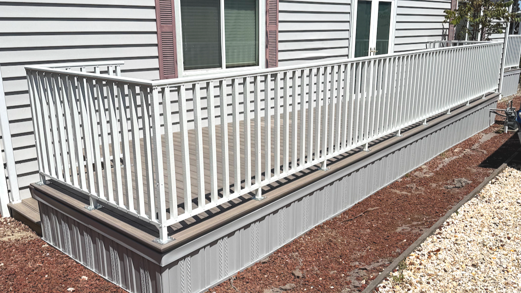 Access ramp and railing